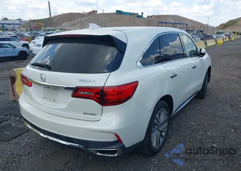 2017 Acura Mdx Technology Package z USA, uszkodzony, nr VIN 5FRYD4H55HB030007